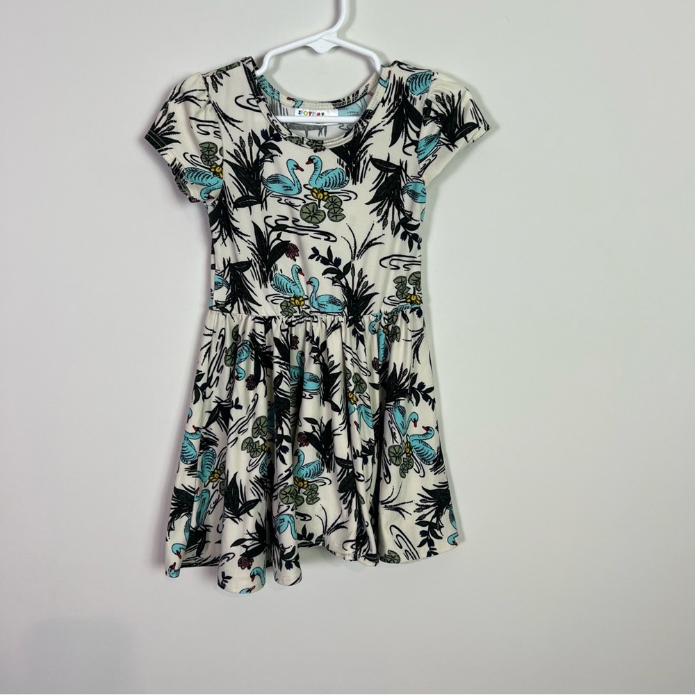 Dot Dot Smile Blue Swan Dress Toddler Girls 2 T Comfy
